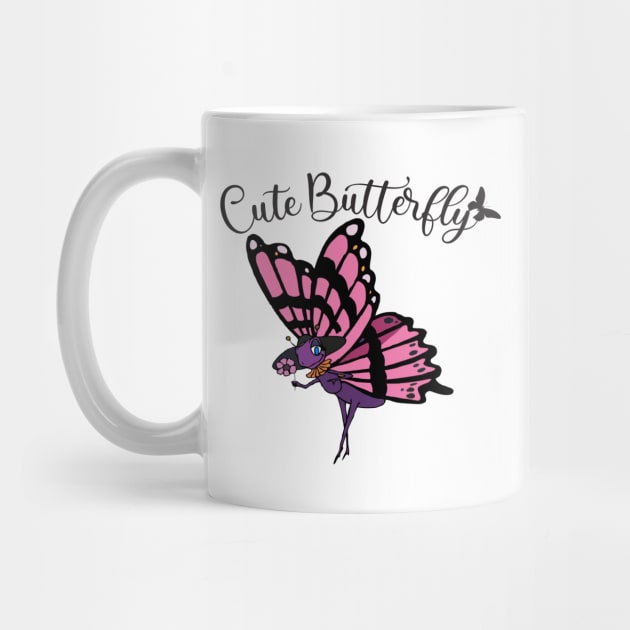 Cool Butterflies Design - Cute Butterfly by Animal Specials